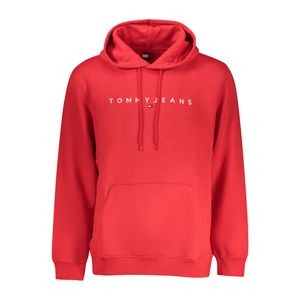 TOMMY HILFIGER RED MEN'S ZIP-UP SWEATSHIRT