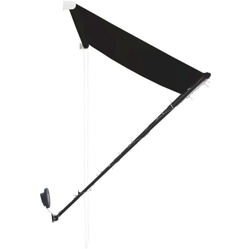 Tenda na uvlačenje s LED svjetlima 150 x 150 cm antracit slika 22