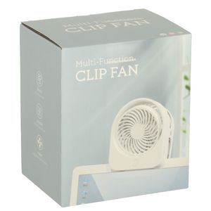 Mini ventilator s kopčom bijeli 