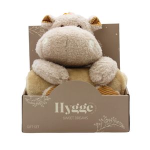 Hygge Sweet Dreams HY31372 Plišana igračka sa dekicom Hippo