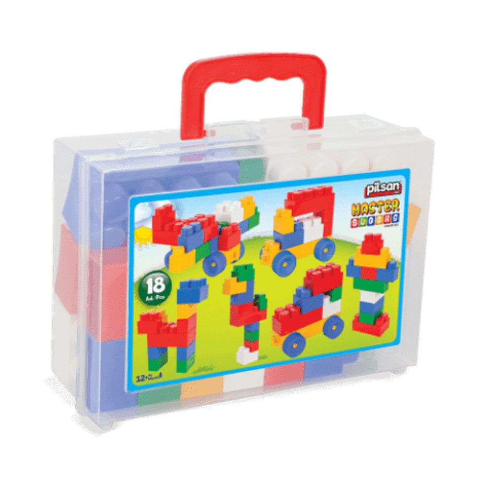 Pilsan Kocke u koferu Master Blocks 03-323, 18 kom slika 1