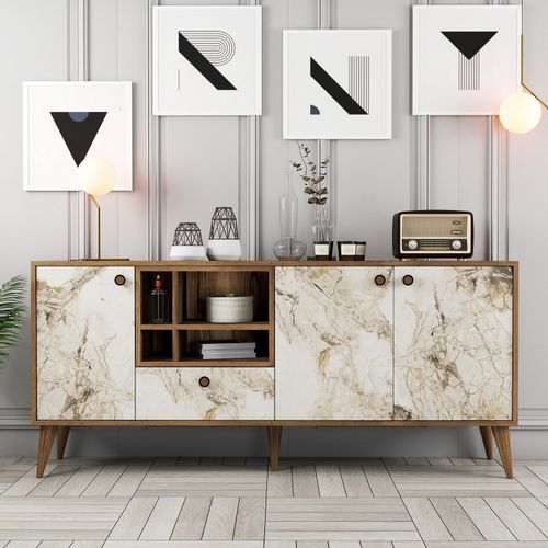 Woody Fashion Konzola, Napoli - White Marble slika 1