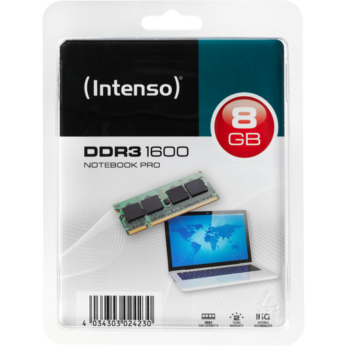 (Intenso) Memorija DDR3 SO-DIMM 8GB@1600MHz, CL11 - DDR3 Notebook 8GB/1600MHz slika 1