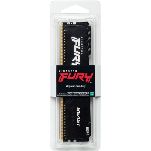 Kingston KF436C18BB/32 DDR4 32GB 3600MHz [FURY BEAST], Non-ECC UDIMM, CL18 1.35V, 288-Pin 2Rx8, w/Heatsink slika 5