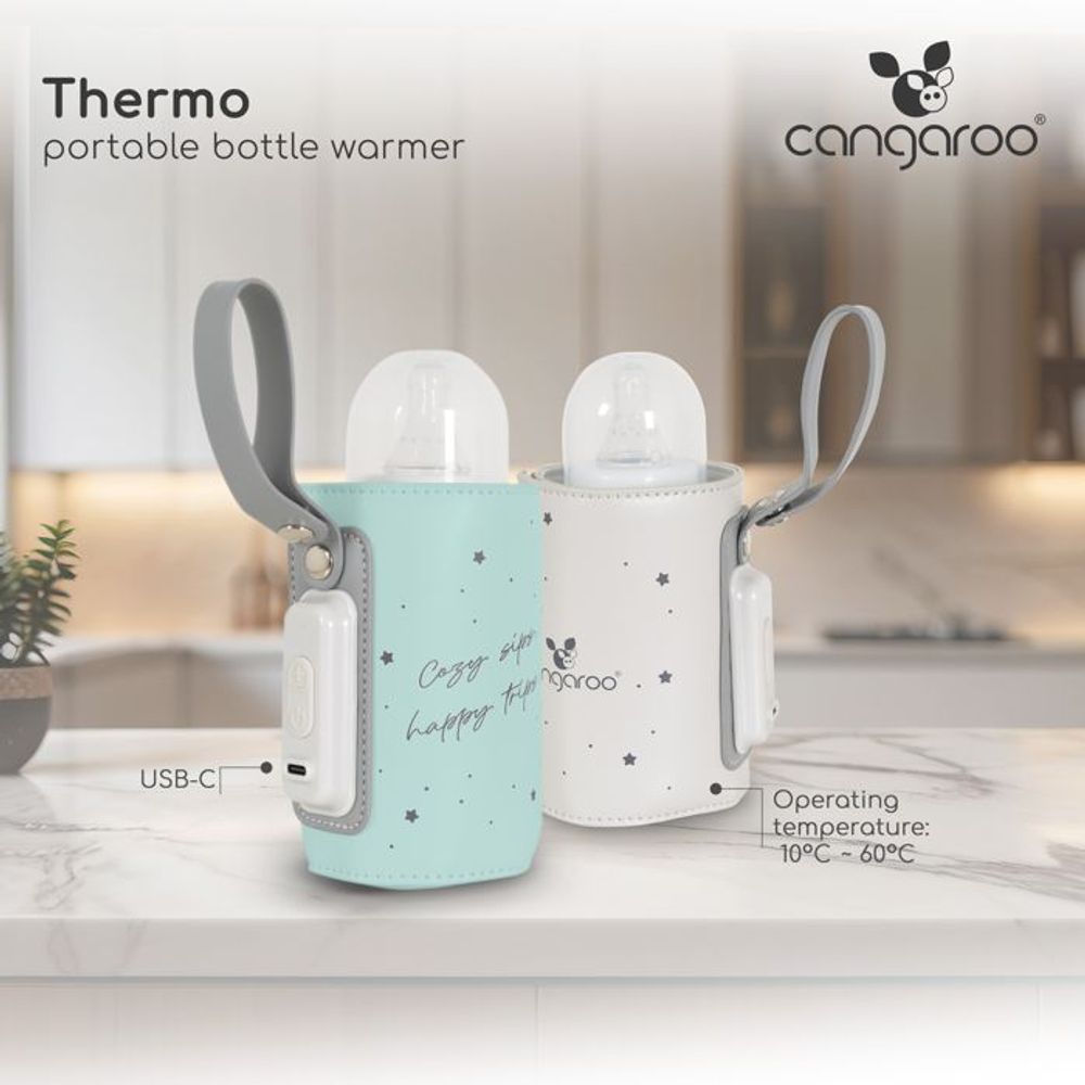 Cangaroo Prenosni grijač za flašice Thermo, Mint slika 4