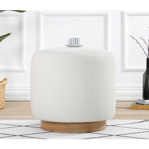 Cheriton Puf - Cream Cream Pouffe slika 1