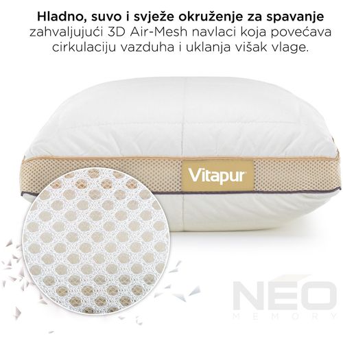 Hibridni jastuk NEO Bamboo Memory - 50x70 cm slika 8