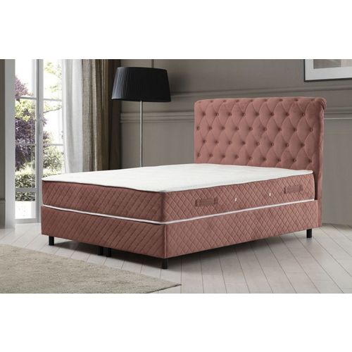 Sonata Set 90 x 190 v3 - Dusty Rose Dusty Rose Single Mattress, Base & Headboard slika 1