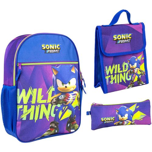 Sonic Prime Rucksack + lunch box + backpack 42cm slika 3