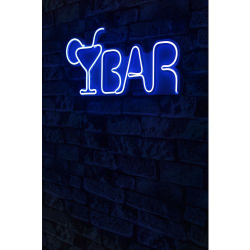 Wallity Ukrasna plastična LED rasvjeta, Bar - Blue slika 1