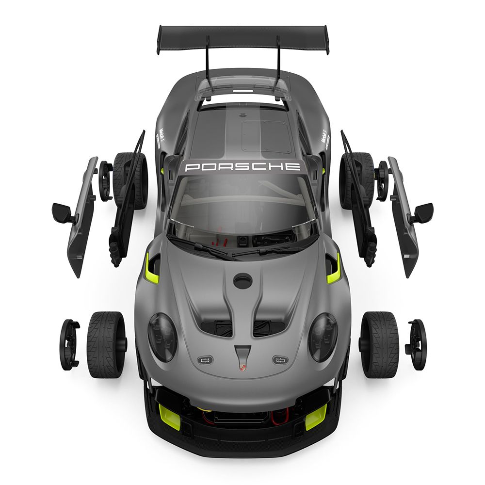 RASTAR Auto Porsche 911 GT2 R8 Clubsport / Kit za sklapanje na daljinsko upravljanje 1:18  slika 2