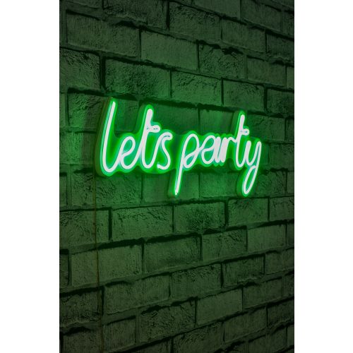 Wallity Ukrasna plastična LED rasvjeta, Lets Party - Green slika 9