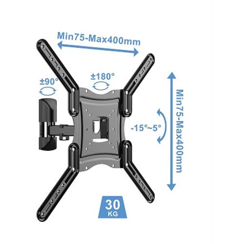 Nosač za TV Kettz TVN-6602 17-56/vesa 400x400/30kg/zglobni slika 5
