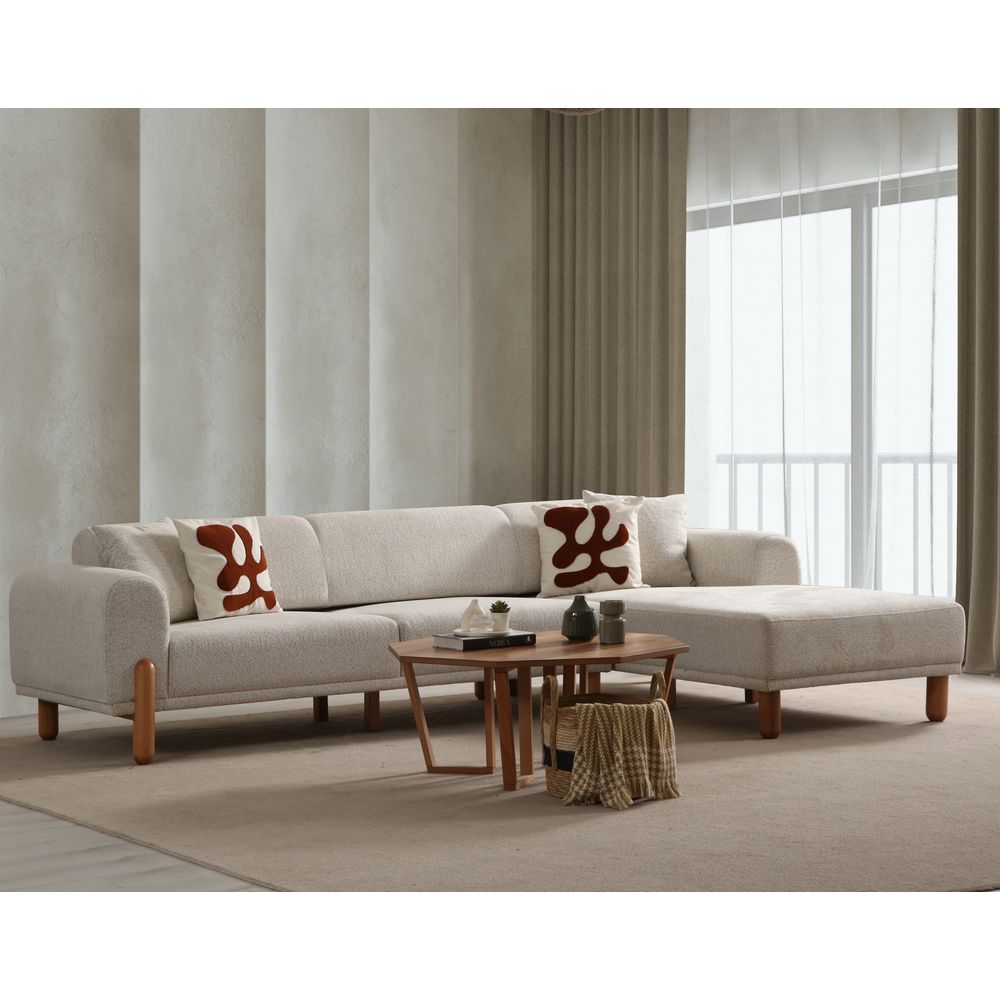 Lyke Right - Krem Kutić Sofa na Razvlačenje slika 1
