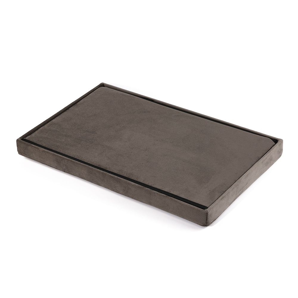 Sklopivi tabure XL s gumbima - 60x38x38cm baršunasto smeđa slika 3