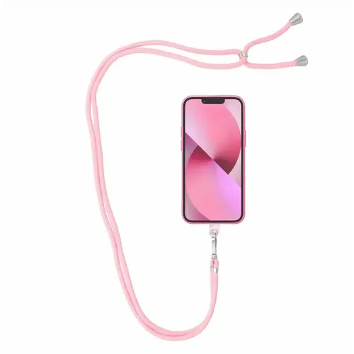 SWING privjesak za telefon podesive duljine / duljina kabela 165 cm (max 82,5 cm u omči) / rame ili vrat – lite pink slika 1
