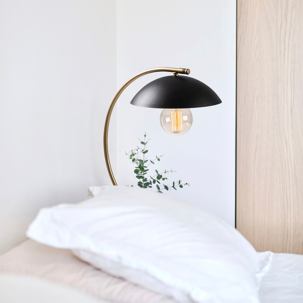 Sıvani - NT - 150 Crna Zlatna Stolna Lampa slika 1