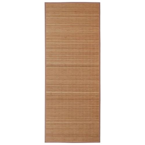Pravokutni smeđi tepih od bambusa 150 x 200 cm slika 14