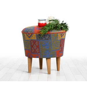 Rug v3 - Multicolor Multicolor Pouffe