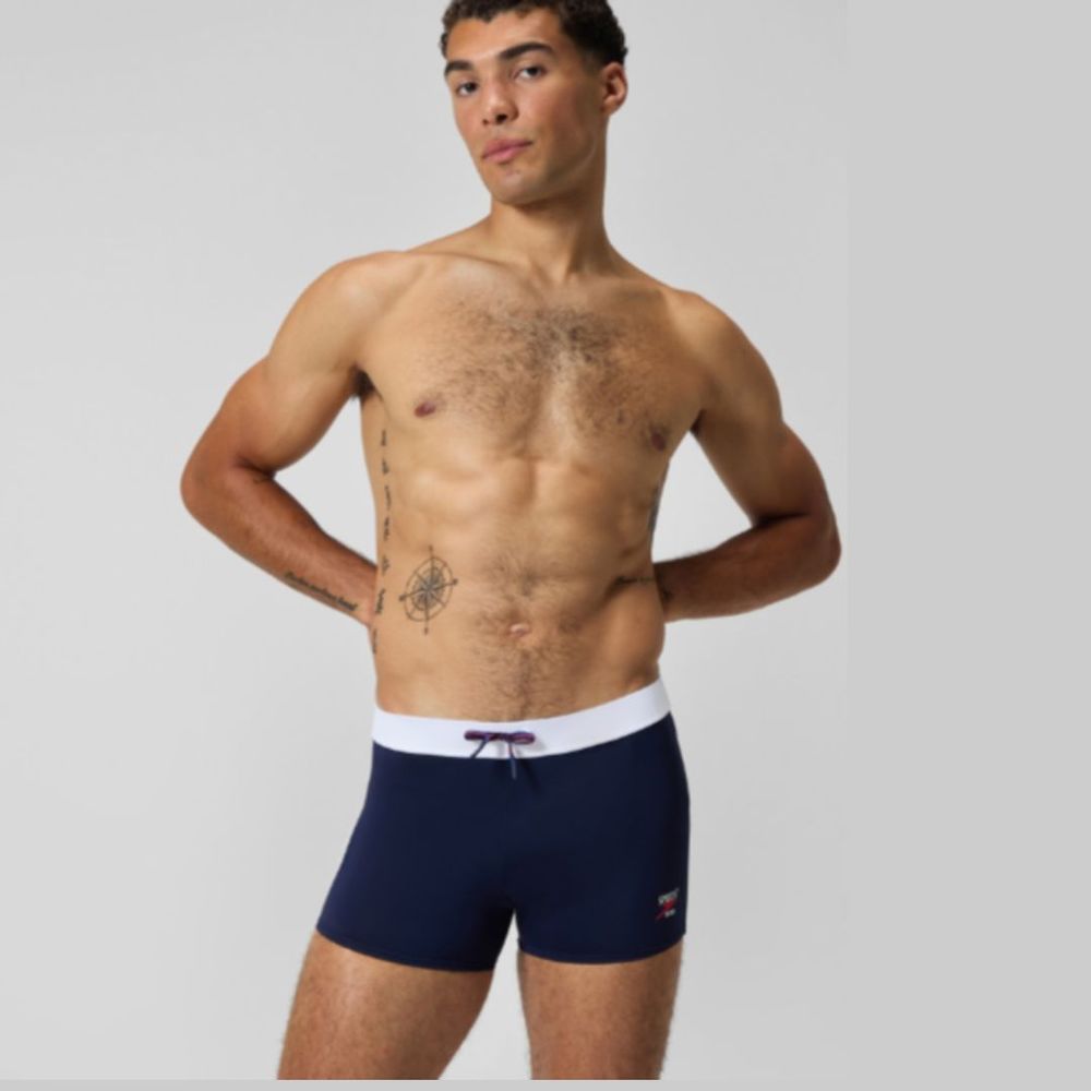 Speedo Muški kupaći SOLID SQUARE LEG NAVY slika 1