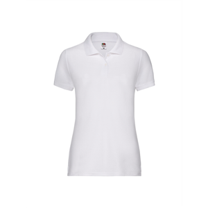 Fruit Of The Loom Polo majica kratkih rukava Lady Fit 170g - Bijela XL