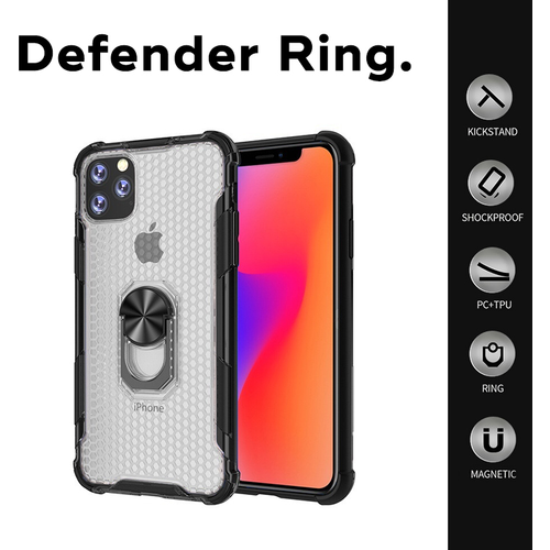Torbica Defender Ring za Samsung A125F Galaxy A12 transparent slika 1