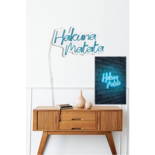 Hakuna Matata - Blue Blue Decorative Plastic Led Lighting slika 4