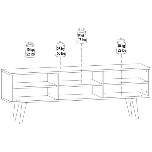 Seda Atlantic Pine
Black TV Stand slika 8