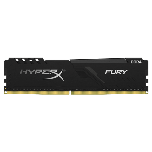 Memorija KINGSTON HX426C16FB3 4/4GB/DIMM/DDR4/2666MHz/HyperX Fury/crna slika 1