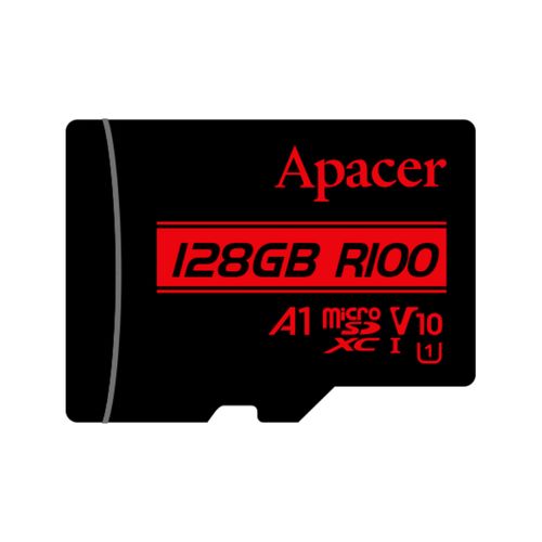 APACER Memorijska kartica microSDXC UHS-I U1 Class10 V10 A1 R100 128GB AP128GMCSX10UB-RA slika 1