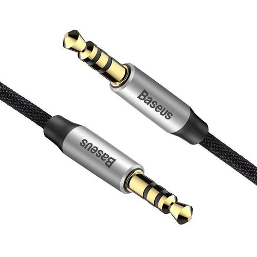 Baseus Yiven M30 3,5 mm AUX audio kabel 1 m crno/srebrni slika 2