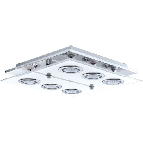 Eglo Cabo plafonjera/6, led, gu10, 6x3 w, hrom/saten  slika 1