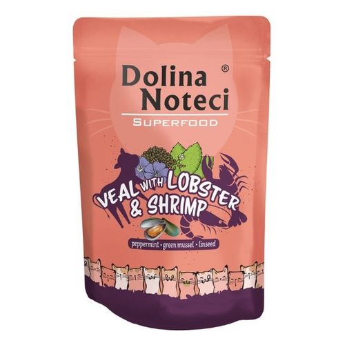 Dolina Noteci Superfood Cat Adult Teletina, Jastog I Škampi 85g slika 1