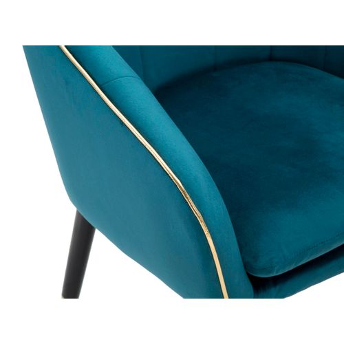 Mauro Ferretti Fotelja Paris teal-gold cm 62x58x78 slika 5