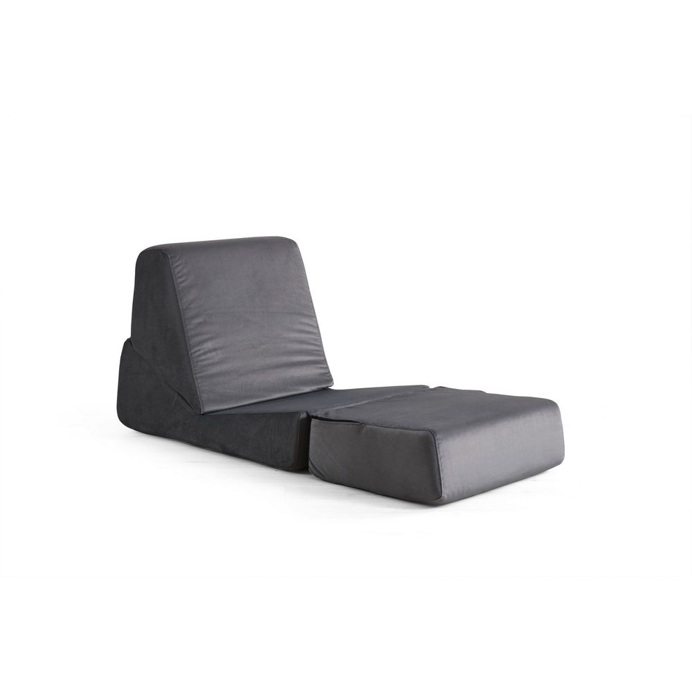 Sofa na razvlačenje za jednu osobu Origami - Siva slika 5