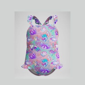 Speedo Dječiji kupaći kostim ALV DIGI PT FRILL TSRP 1PCIF PURPLE