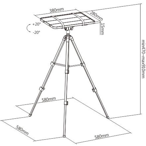 Kettz  podni nosač za projektor NP-K220 slika 6