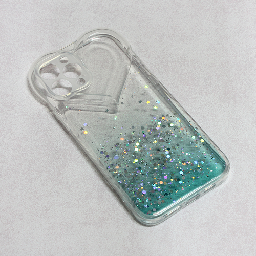 Maska Heart Glitter za iPhone 12 Pro Max 6.7 mint slika 1