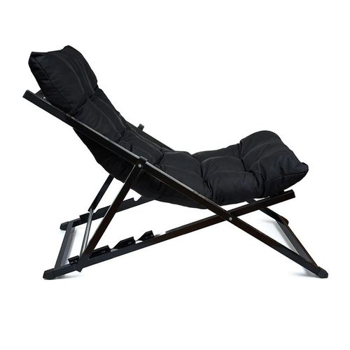 Sunbed - Black Black Sunlounger slika 1