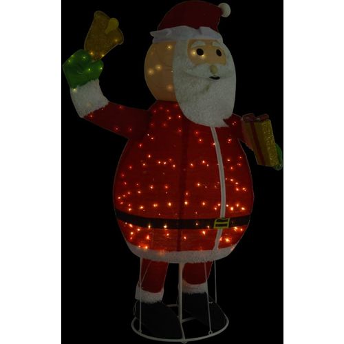 Ukrasna božićna figura Djeda Mraza LED luksuzna tkanina 180 cm slika 2