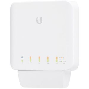 Ubiquiti mrežni switch s 5 RJ45 Gigabit Ethernet portova, 1 PoE ulazom i 4 PoE izlazna porta