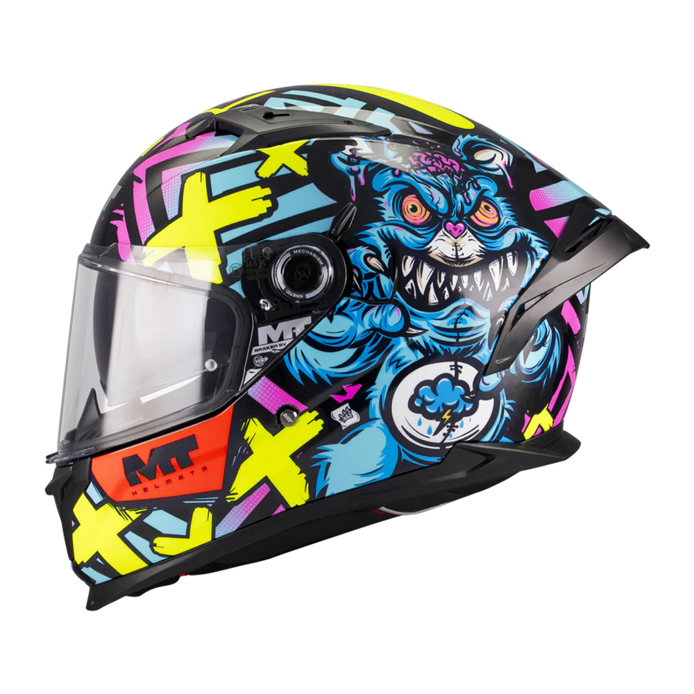 MT Helmets vizir za moto kacigu Breaker SV Crazy Teddy B7 Gloss slika 1