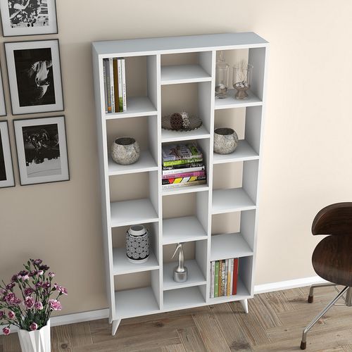 Firuze Bookshelf - White White Bookshelf slika 1