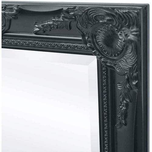 Zidno Ogledalo Barokni stil 140x50 cm Crna boja slika 45