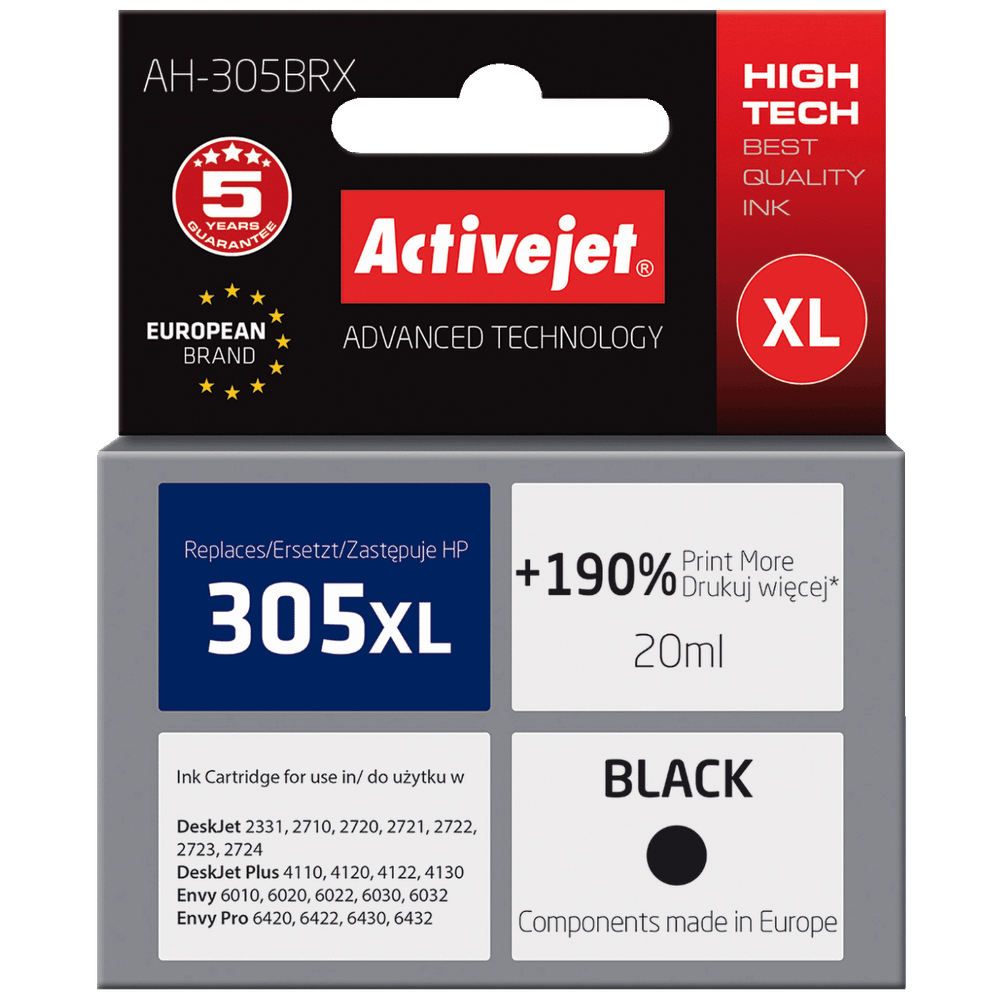 Activejet Tinta za printer, crna - AH-305BRX slika 1