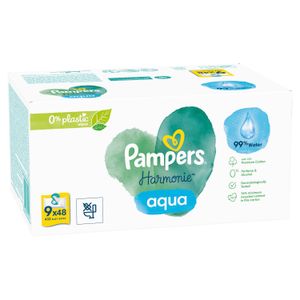 Pampers vlažne maramice Harmonie Aqua 9 x 48 komada 