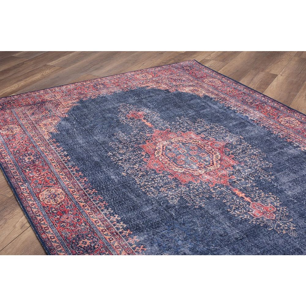 Tamnoplavi Višebojni Tepih Blues Chenille - AL 26 (210 x 310 cm) slika 6