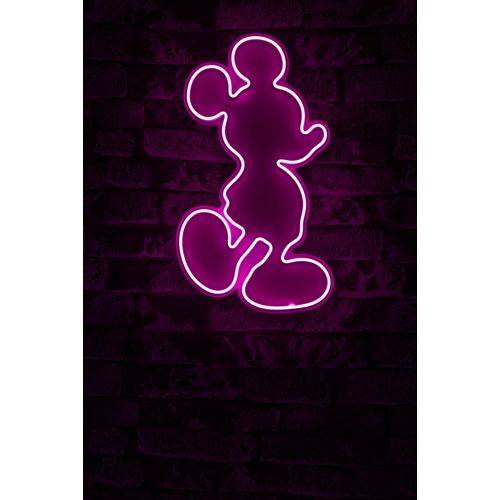 Wallity Mickey Mouse - Roze Dekorativna Plastična Led Rasveta slika 2