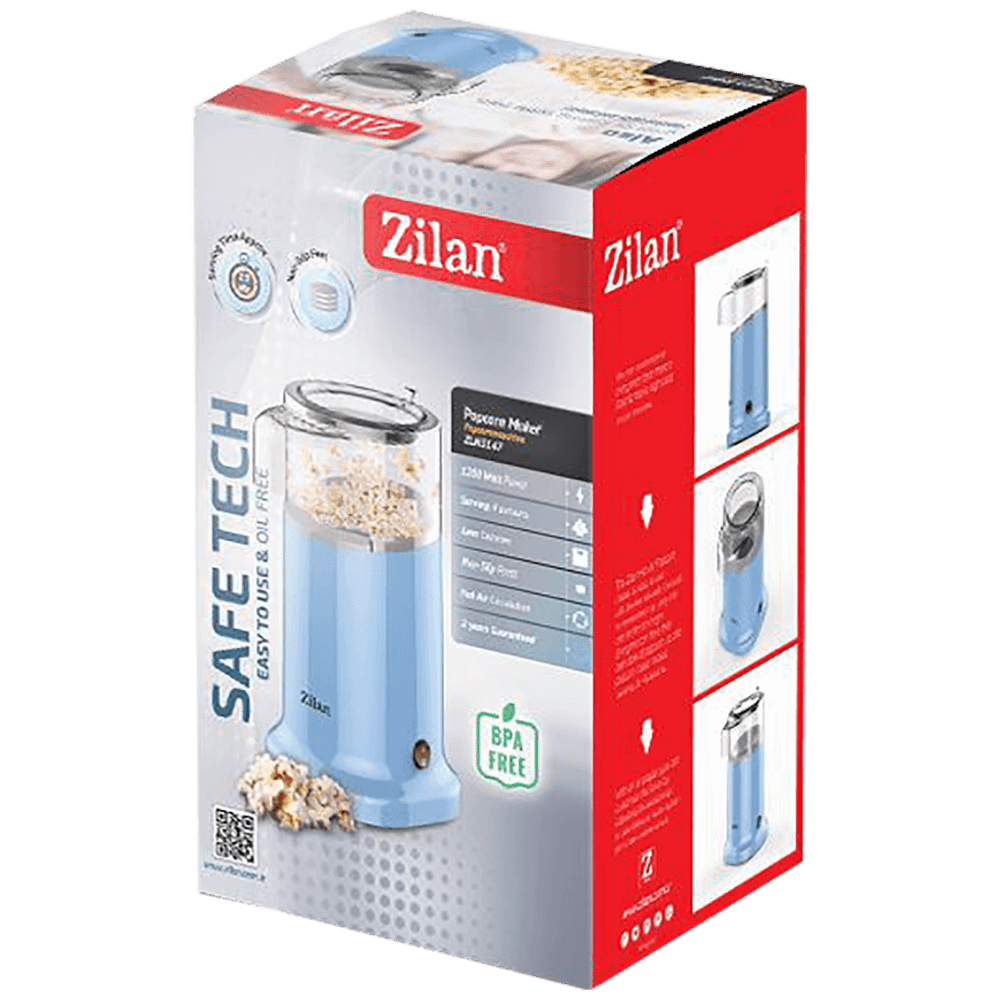 Zilan Aparat za kokice, 1200 W, plava - ZLN3147 slika 2