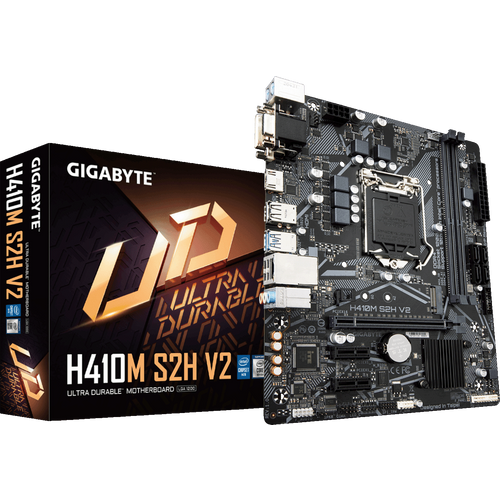 Gigabyte Matična ploča za PC, LGA1200, Intel H470, DDR4,  microATX  - H410M S2H V2 slika 1